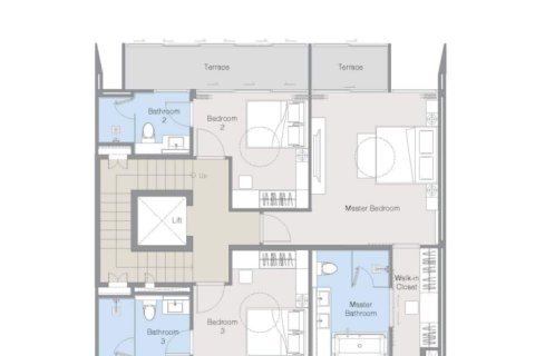 Кондоминиум  с 3 спальнями в Банг Тао, Таиланд №1739 10