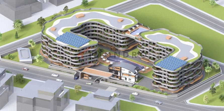 Квартира с 3 спальнями в Аксу, Турция №115440