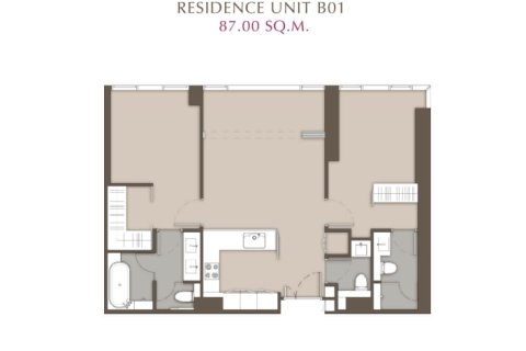 Кондоминиум  с 2 спальнями в Бангкок, Таиланд №292 15