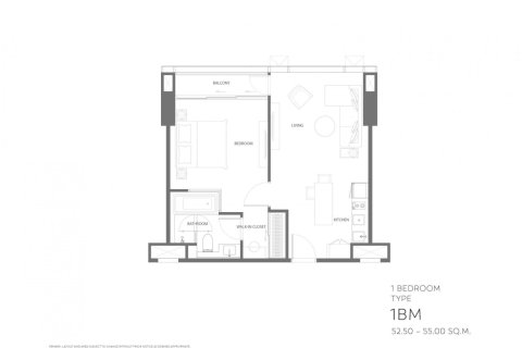 Кондоминиум  с 1 спальней в Бангкок, Таиланд №98308 4