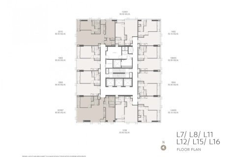 Кондоминиум  с 1 спальней в Бангкок, Таиланд №98308 5