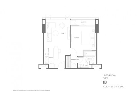 Кондоминиум  с 1 спальней в Бангкок, Таиланд №98308 3