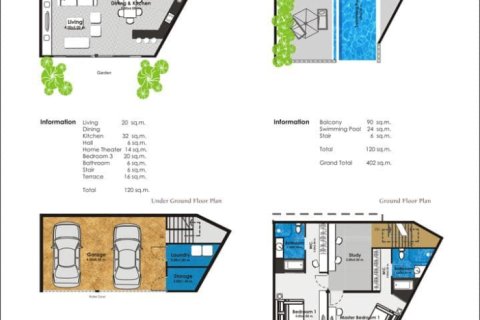 Кондоминиум  с 3 спальнями в Пляж Януи, Таиланд №2011 16