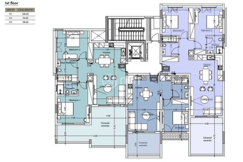 1 dormitorio Apartment en Limassol, Cyprus No. 71053 2