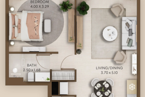 Квартира с 1 спальней в Кантхо , Вьетнам №92892 14