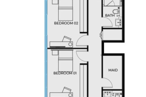 Квартира с 3 спальнями в Кантхо , Вьетнам №91335 13