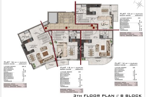 Пентхаус с 2 спальнями в Chau Lang, Вьетнам №92471 16