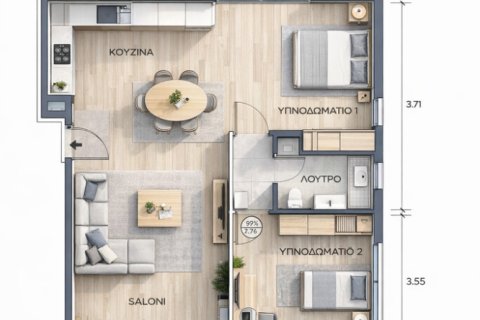 2 dormitorios Apartment en Athens, Greece No. 121318 3