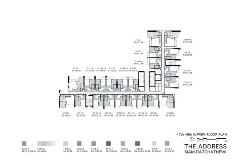 2 dormitorios Condominio  en Bangkok, Thailand No. 1232 14