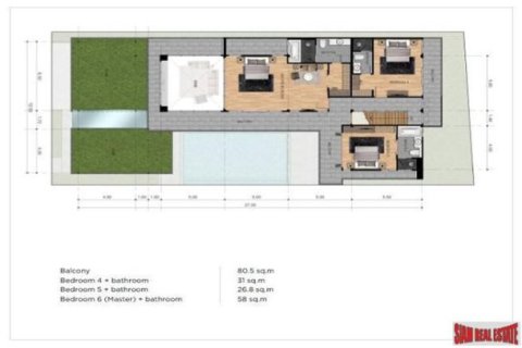 Вилла с 4 спальнями в Раваи, Таиланд №97117 21