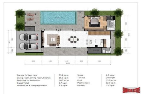 Вилла с 4 спальнями в Раваи, Таиланд №97117 19