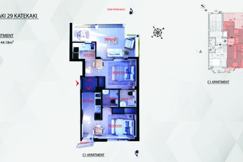 44m² Apartment in Athens, Greece No. 107949 5