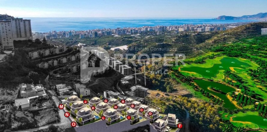 Вилла с 5 комнатами в Каргыджак, Турция №12797