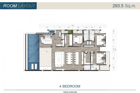 Кондоминиум  с 4 спальнями в Пхукет, Таиланд №209 3