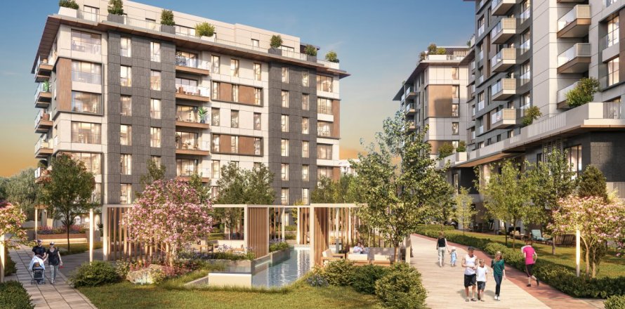 Квартира с 3 спальнями в Башакшехир, Турция №80534