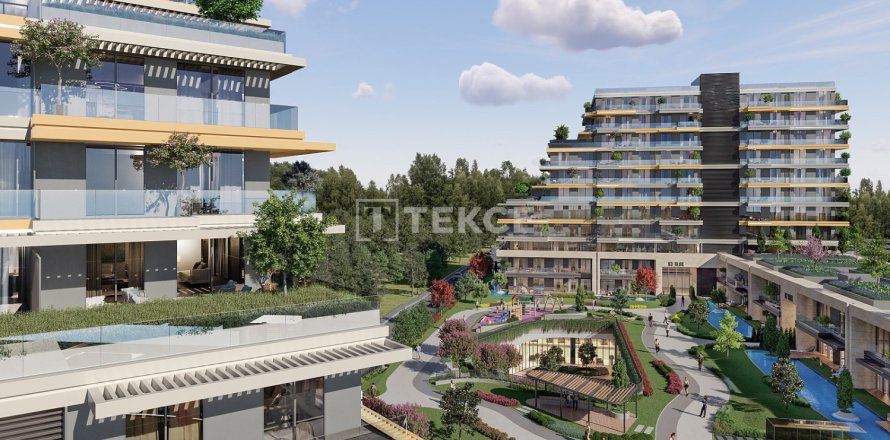 Квартира с 2 спальнями в Санджактепе, Турция №75354