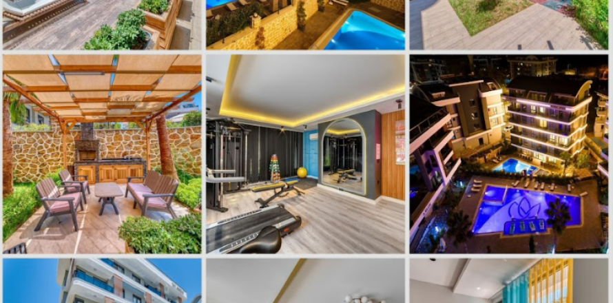 Квартира с 5 комнатами в Оба, Турция №21417