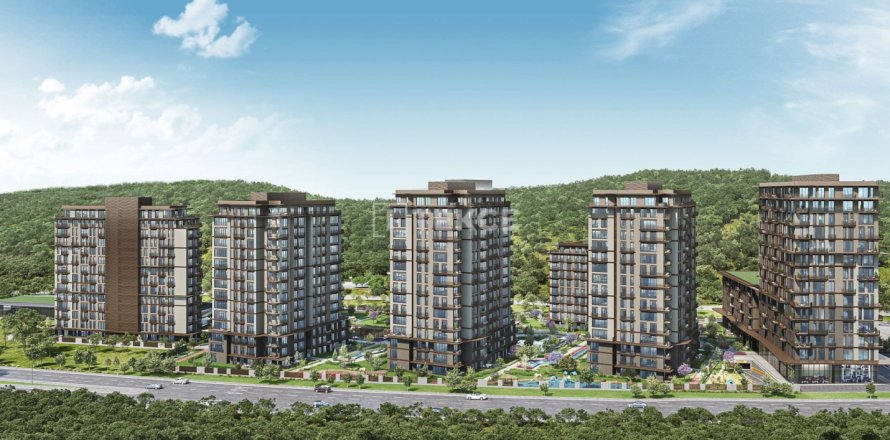 Квартира с 4 спальнями в Стамбул, Турция №21840