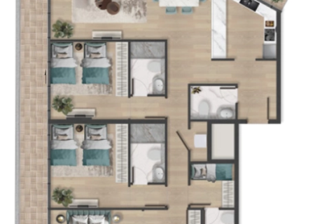 3 bedrooms Apartment in Xuan Lam, Vietnam No. 91354 22