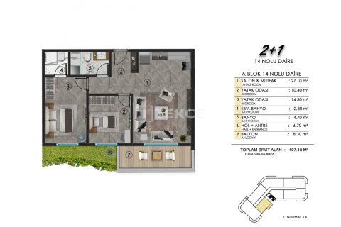 3 dormitorios Apartment en An Phu Trung, Vietnam No. 14096 12