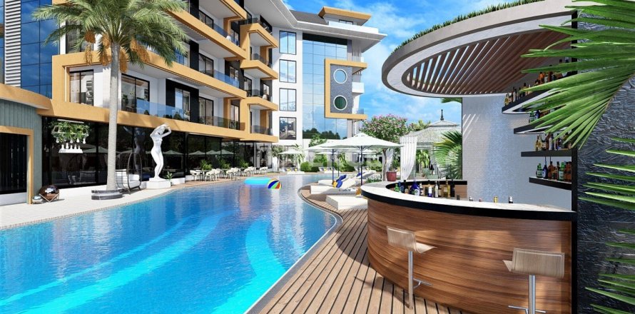 1 dormitorio Apartment en Alanya, Turkey No. 23625