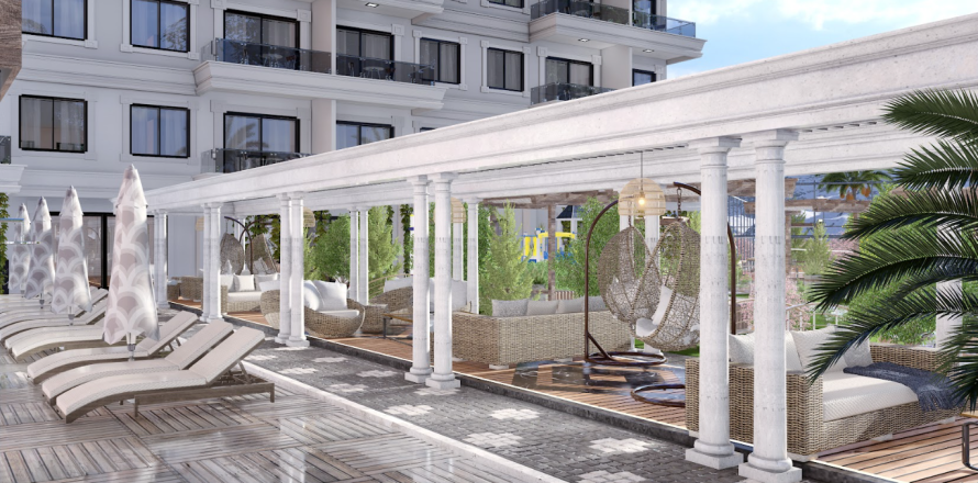 Пентхаус с 2 спальнями в Газипаша, Турция №13193