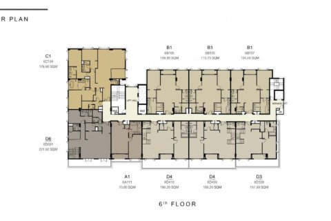 Кондоминиум  с 2 спальнями в Бангкок, Таиланд №319 5