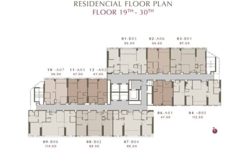 2 dormitorios Condominio  en Bangkok, Thailand No. 1240 16