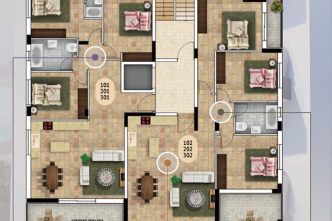 Квартира с 3 спальнями в Лимассол, Кипр №74912 7