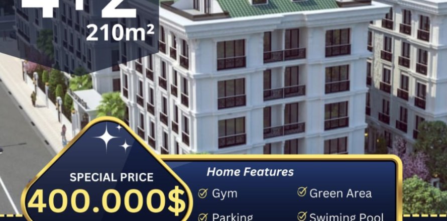 4 dormitorios Apartment en Istanbul, Turkey No. 14892