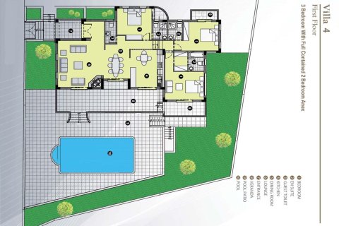 Вилла с 3 спальнями в Пафос, Кипр №37632 6