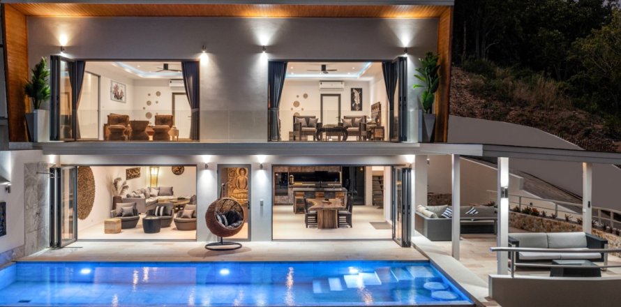 Вилла с 3 спальнями на Самуй, Таиланд №1026