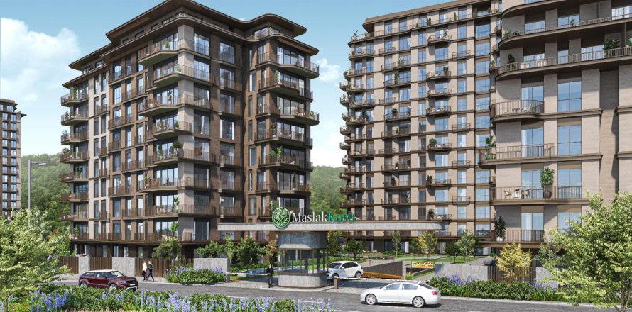 Недвижимость с 2 спальнями в Сарыер, Турция №13543