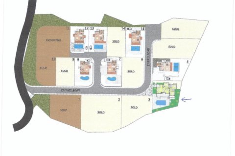 Вилла с 3 спальнями в Пафос, Кипр №37954 4