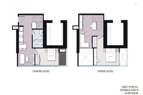 Кондоминиум  с 2 спальнями в Бангкок, Таиланд №98316 3