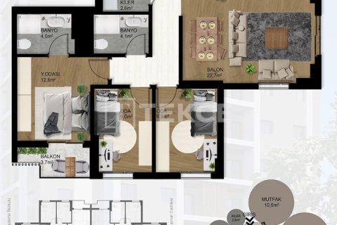 3 chambres Appartement à Ho Chi Minh, Vietnam No. 89463 4