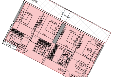 Квартира с 3 спальнями в Кантхо , Вьетнам №98549 2