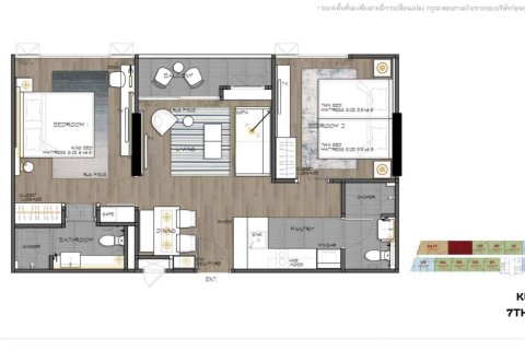 2 chambres Copropriété  à Jomtien Beach, Thailand No. 1034 10