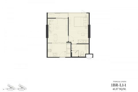 Кондоминиум  с 2 спальнями в Бангкок, Таиланд №2136 14