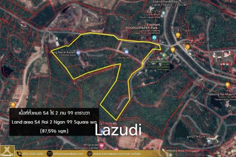 87596m² Land à Chiang Mai, Thailand No. 97988 8